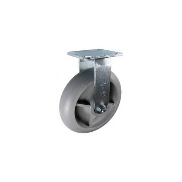 Mapp Caster 8"X2" Crowned Thermoplastic Rubber (TPR) Wheel Rgd Caster, 600 Lbs Cap 146PERC820R - main